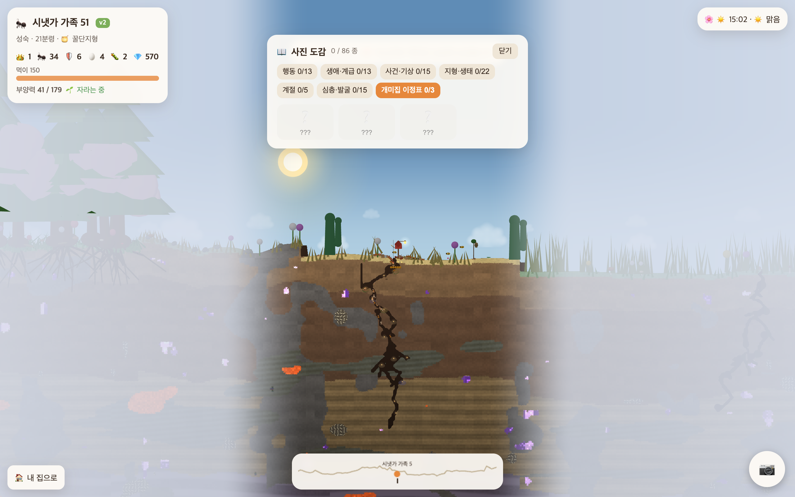 사진 도감의 개미집 이정표 카테고리